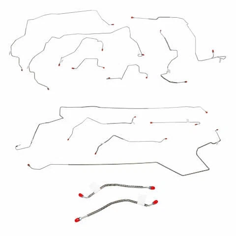 2000-2004 Honda Insight Complete Brake Line Kit Manual Steel CBK0101OM